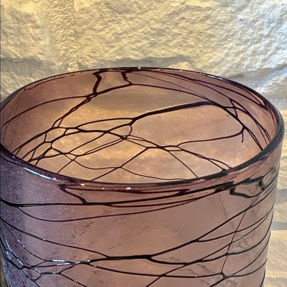 Elegant Purple Glass Vase - Picture 5 of 5